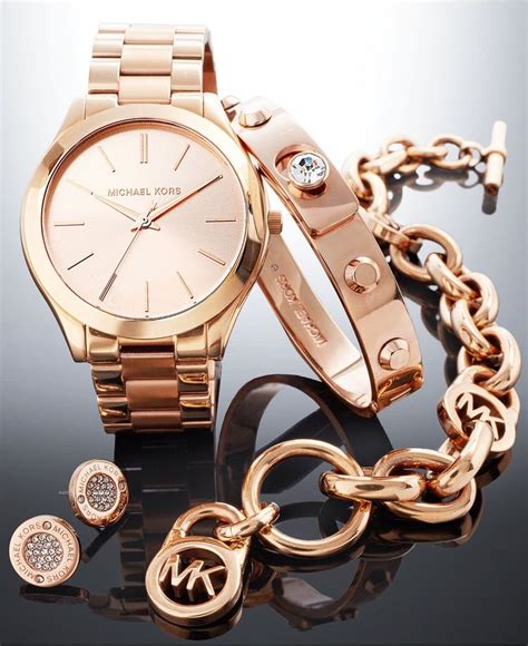 michael kors rose gold set.